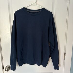 Fruit of the Loom Men's Crewneck Sweater - Deep Blue